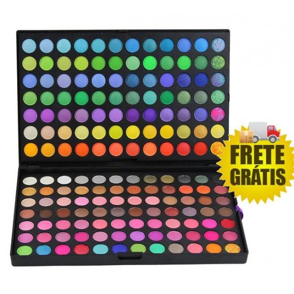 Multifunction Retângulo Box Maquiagem 168 Cores Sombras Eye